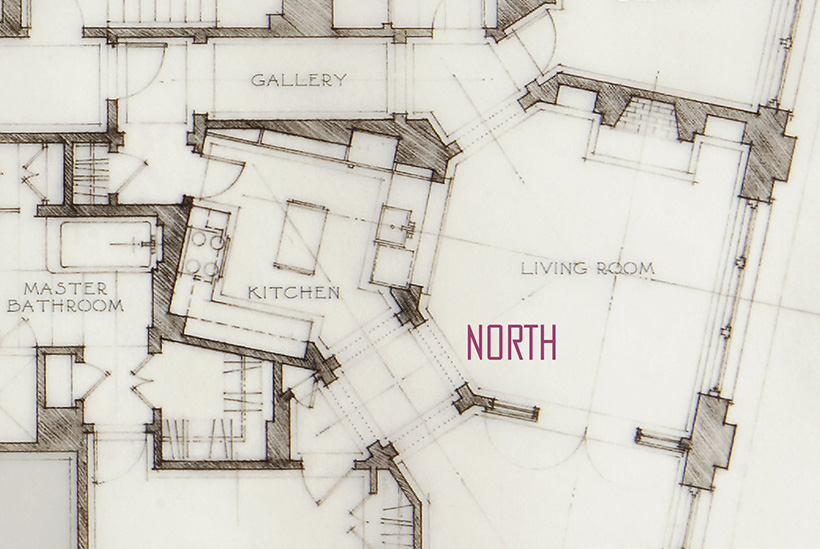 hand drawn floor plan