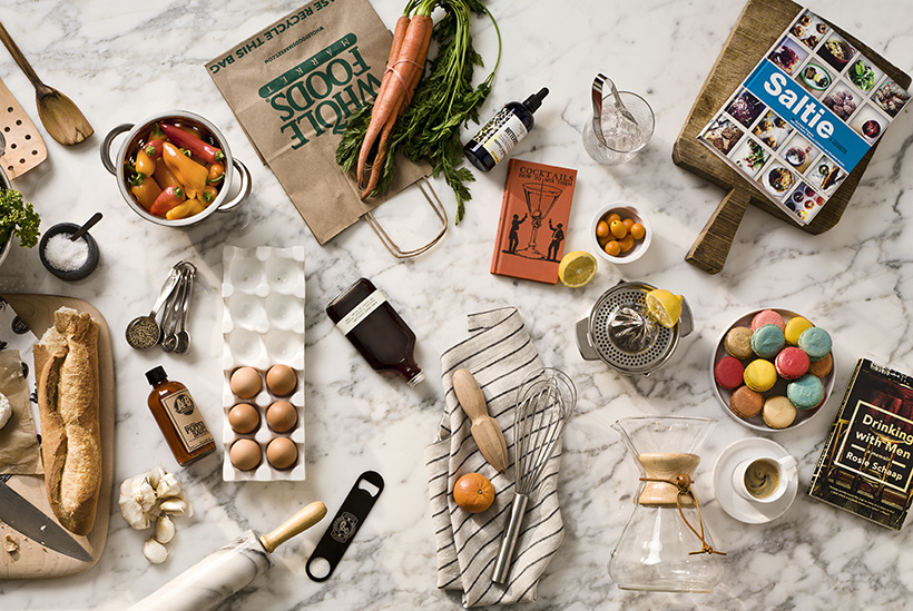 Kitchen and Food Items from Neighborhood in Still Life photo