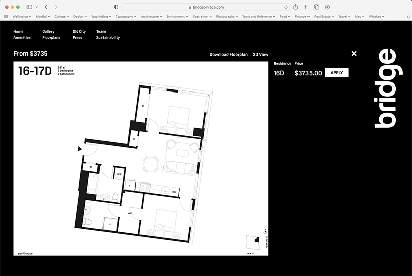 Bridge floor plan