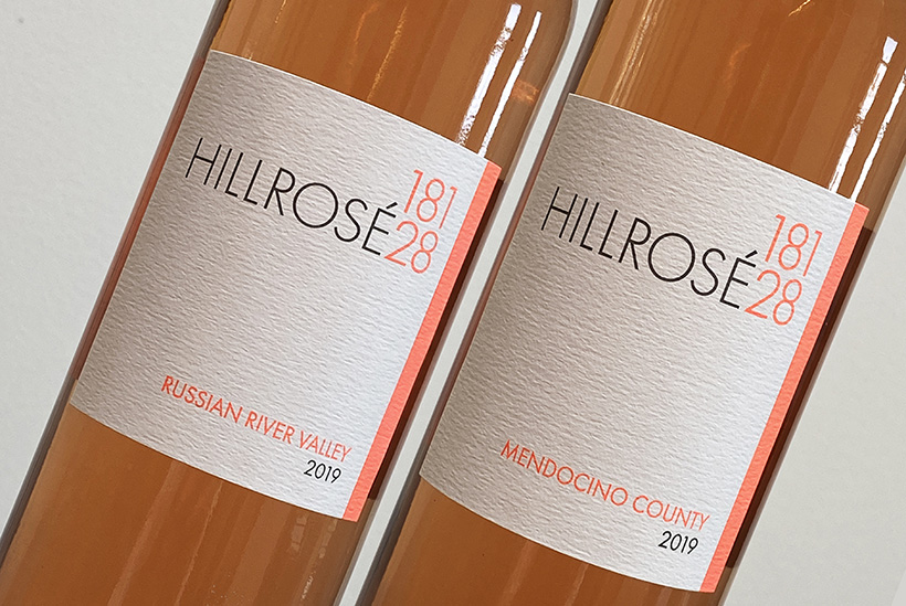 Wine labels for Hillrosé