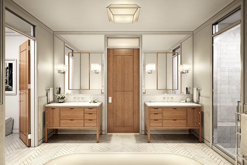 Master bath rendering